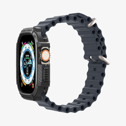 ACS05456 - Apple Watch Series (Apple Watch (49mm)) in matte black showing the front